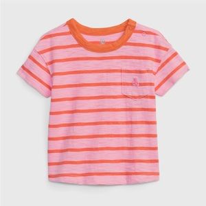 Gap Cotton T-Shirt in “May Pink”